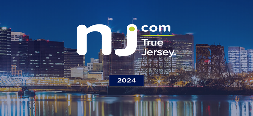 River with Buildings and text that says nj.com True Jersey